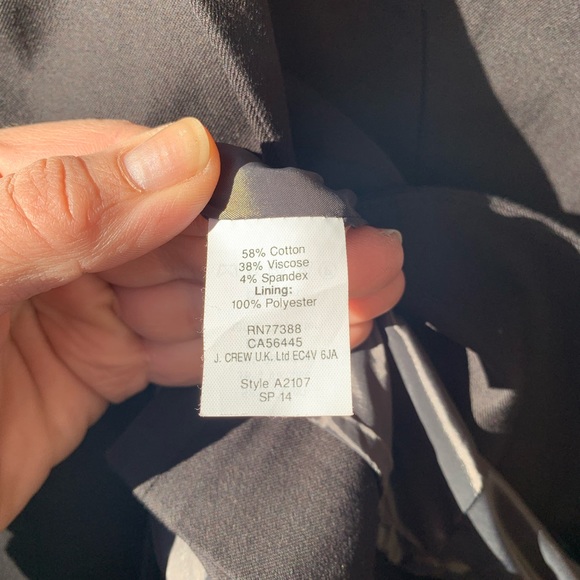 J. Crew black one button blazer puffy sleeves size 0 - Picture 7 of 15